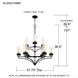 Hillside 9 Light 31.75 inch Matte Black Chandelier Ceiling Light
