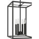 Signature 4 Light 12 inch Flat Black Foyer Light Ceiling Light