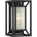 Harbor View 1 Light 13 inch Coal Outdoor Wall Mount, Great Outdoors