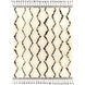 Apache 120 X 96 inch Cream/Black Handmade Rug in 8 x 10, Rectangle