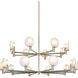Cloudburst 18 Light 41 inch Champagne Gold Pendant Ceiling Light