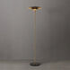 Rancho Mirage 61 inch 9 watt Matte Black and Weathered Brass Floor Lamp Portable Light