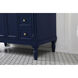Lexington 42 X 21.5 X 35 inch Blue Vanity Sink Set