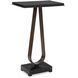 Galloway 24.25 X 15 inch Dark Bronze and Black Marble Accent Table