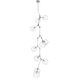 Fairfax Ave. 10 Light 27 inch Matte Chrome Chandelier Ceiling Light