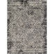 Dersim 108.27 X 78.74 inch White/Black/Light Gray Machine Woven Rug
