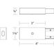 X Track 12 White Outdoor Track Accessory Ceiling Light