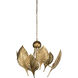 Foglia Di Palma 6 Light 28 inch Gold Chandelier Ceiling Light