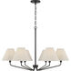 Chadwick 6 Light 34 inch Espresso Chandelier Ceiling Light