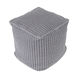 Stafford 16 inch Medium Gray Pouf