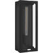 Young 1 Light 18 inch Matte Black Outdoor Wall Lantern