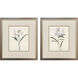 Peony Grand White and Gray and Green Framed Art, Propac