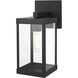 Peter 1 Light 14 inch Black Outdoor Wall Sconce