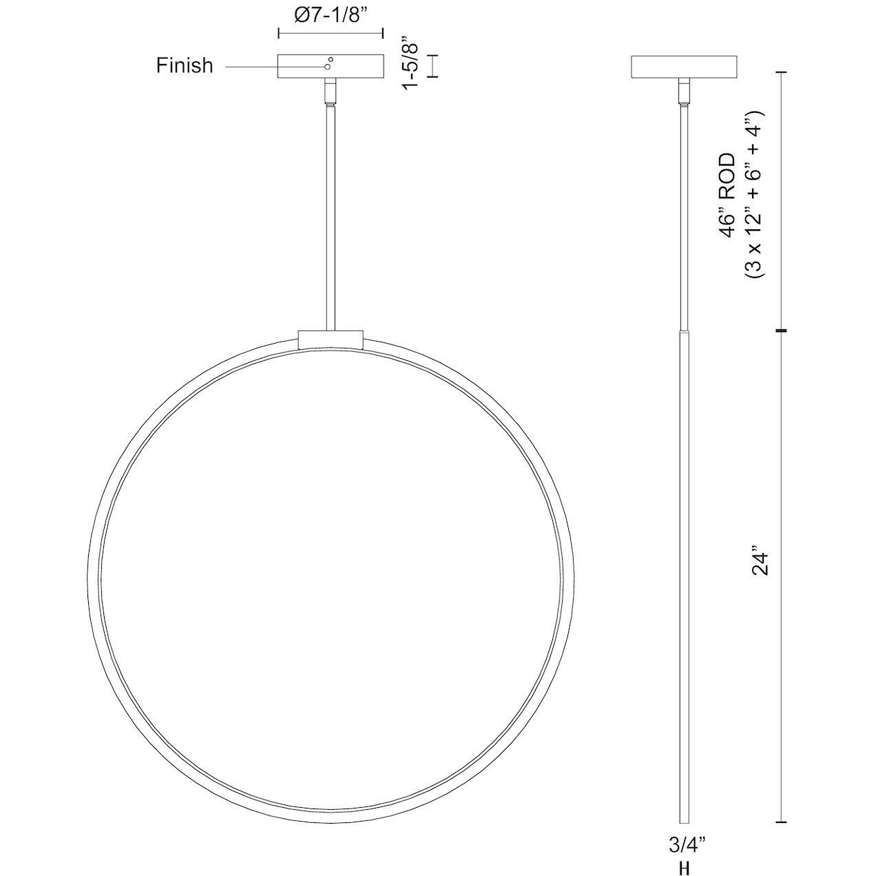 Cirque Pendant Ceiling Light in Brushed Nickel
