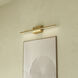 Vega Minor Bath Vanity Light Wall Light in Brushed Gold
