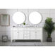 Park Avenue 72 X 22 X 35 inch White Vanity Sink Set