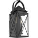 Mystic 2 Light 19.5 inch Matte Black Outdoor Wall Lantern