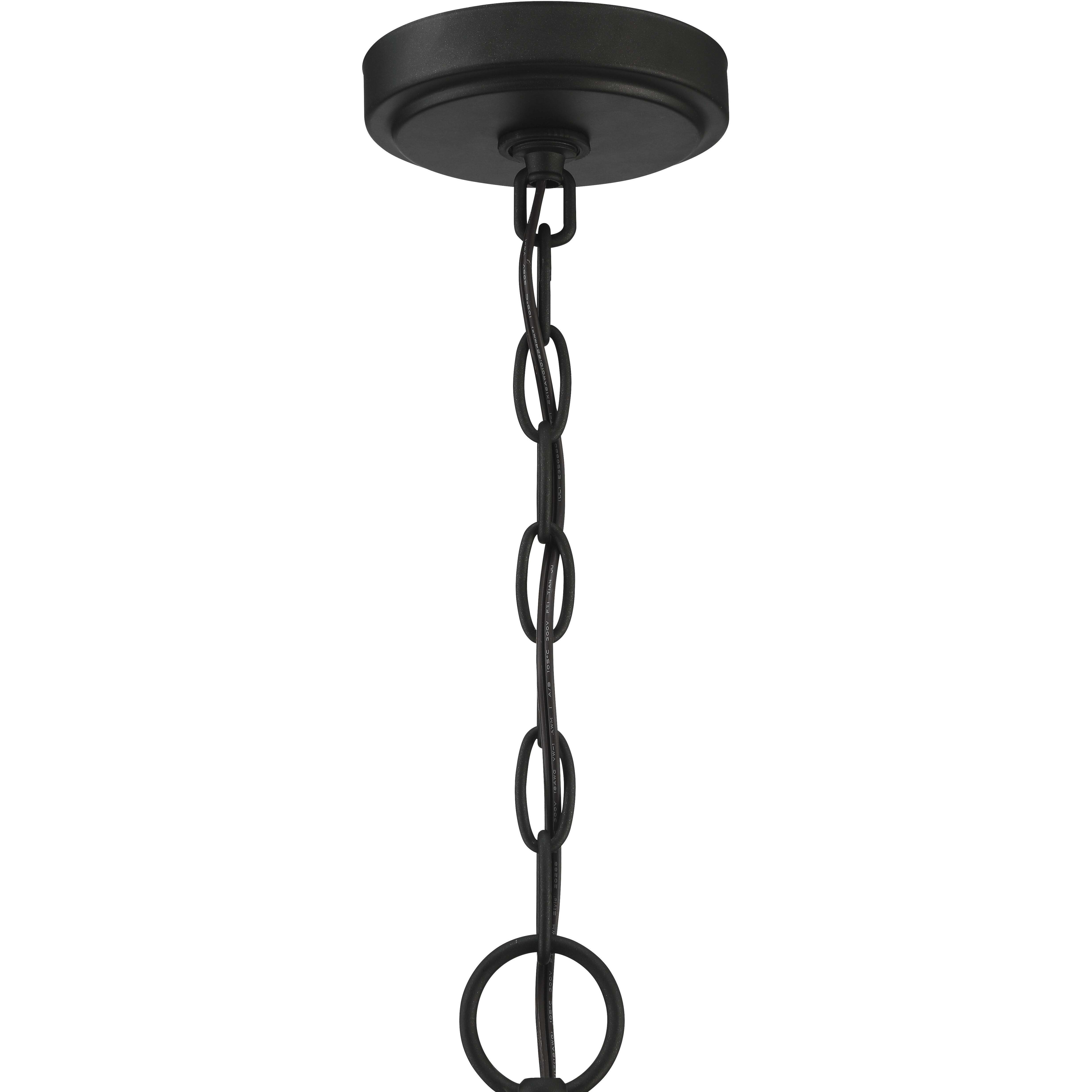 Suffolk 4 Light 14 inch Cottage White/Espresso Foyer Light Ceiling Light