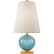 kate spade new york Corbin 21 inch 60 watt Sandy Turquoise Accent Lamp Portable Light