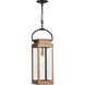 Union Square 1 Light 7 inch Antique Copper Hanging Lantern Ceiling Light, Design Series
