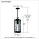 Balchier 1 Light 7 inch Matte Black Outdoor Hanging Lantern
