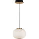 Soji LED 9 inch Black and Gold Single Pendant Ceiling Light