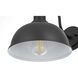 Aron 1 Light 11 inch Black Outdoor Wall Sconce
