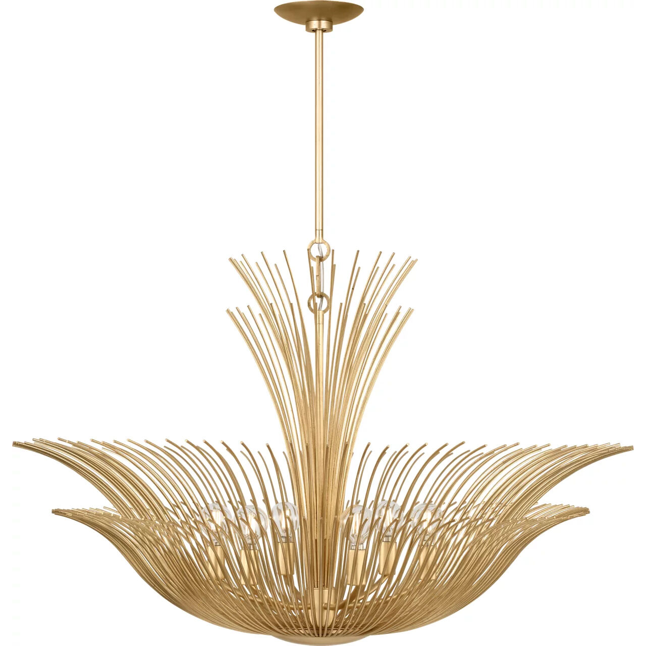 Christiane Lemieux Dorelle 6 Light 36 inch Gild Chandelier Ceiling Light