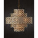 Spring Flower 12 Light 35 inch Brass Chandelier Ceiling Light
