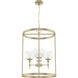 Xidane 4 Light 19 inch Alturas Gold Foyer Pendant Ceiling Light