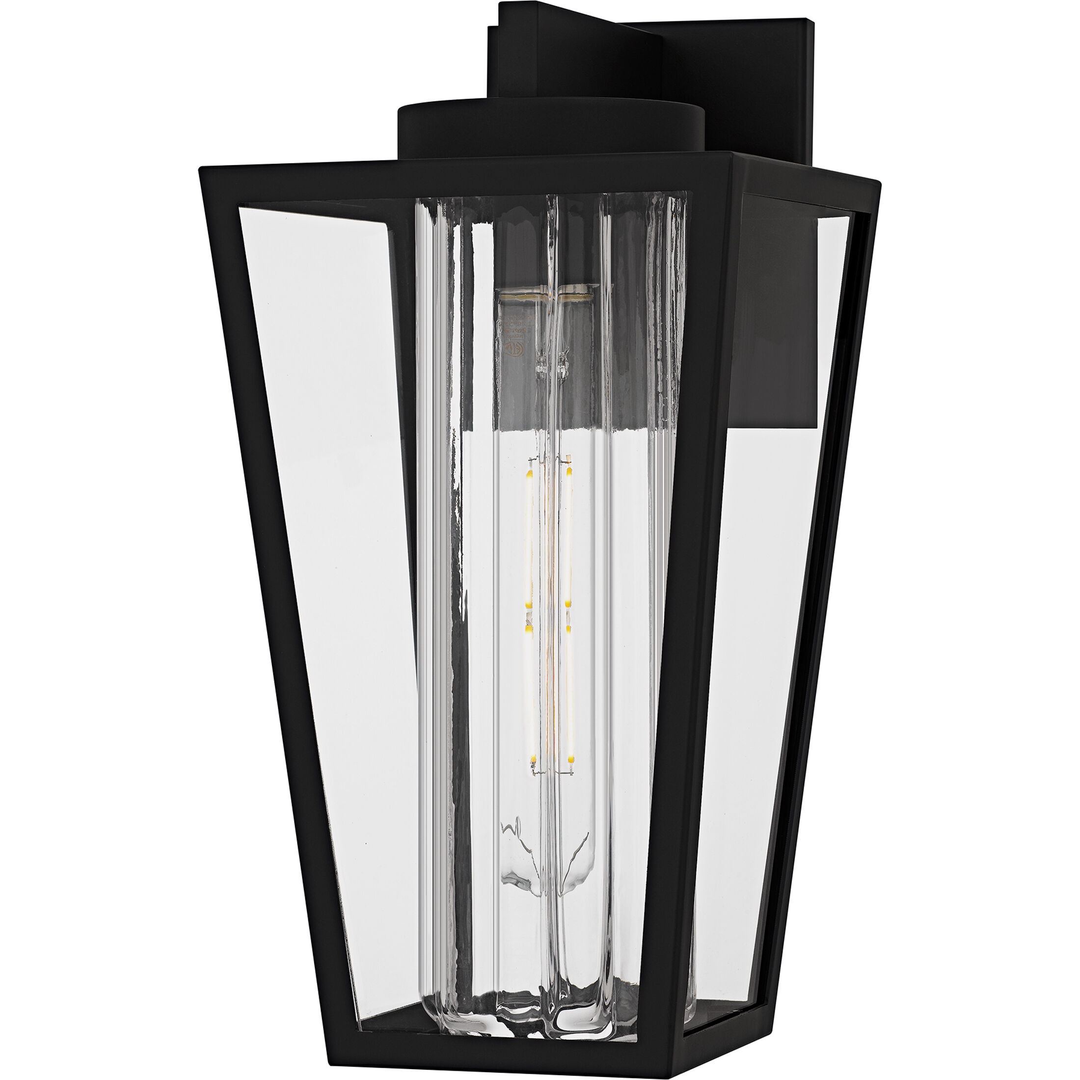 Jett 1 Light 13.5 inch Matte Black Outdoor Wall Lantern, Medium