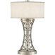 Allegretto 32 inch 150 watt Silver Table Lamp Portable Light