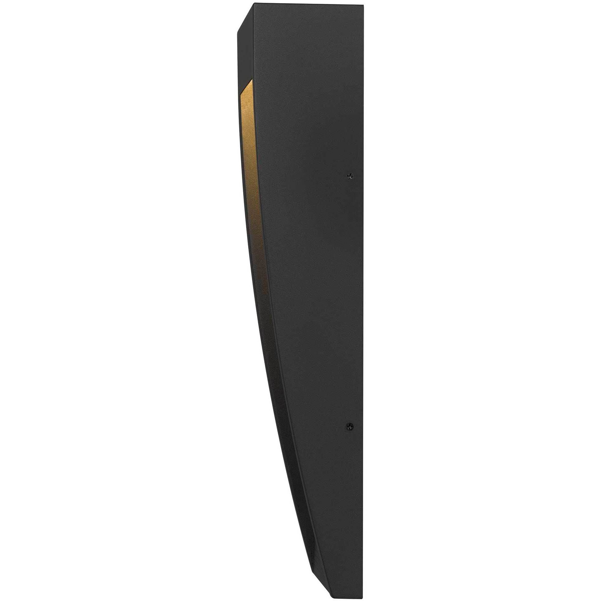 Taper LED 16 inch Sand Black Outdoor Wall Sconce