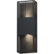 Grate LED 18 inch Black Outdoor Wall Mount