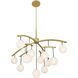 Curven 13 Light 42 inch Legacy Brass Chandelier Ceiling Light