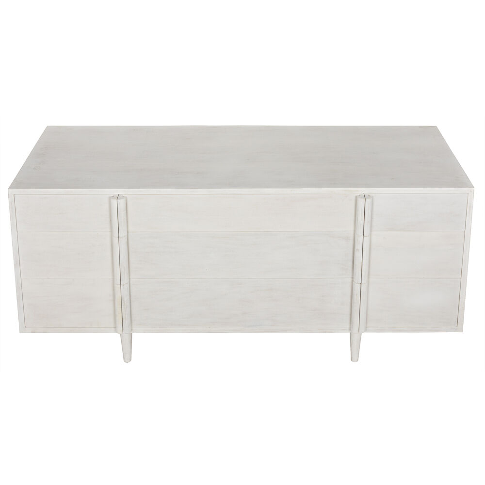 Morten White Wash Dresser, 9 Drawer
