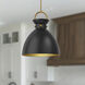 Alora Mood Waldo 1 Light 18 inch Aged Gold/Matte Black Pendant Ceiling Light in Aged Gold and Matte Black