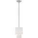 Claremont 1 Light 7 inch Brushed Nickel Mini Pendant Ceiling Light