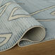 Eclectic Luxe 36 X 24 inch Blue Rug in 2 x 3