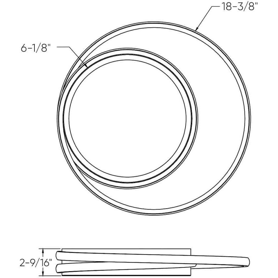 Newton 1 Light 18.38 inch Black Flushmount Ceiling Light, Indoor