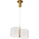 Kenzo LED 7.63 inch Polished Anodized Bronze Pendant Ceiling Light