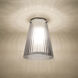 Dion 1 Light 6.13 inch Black Flush Mount Ceiling Light