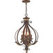 Villa Verona 4 Light 16 inch Verona Bronze with Aged Gold Leaf Accents Foyer Ceiling Light