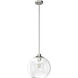 Xidane 1 Light 14 inch Brushed Nickel Pendant Ceiling Light, Large