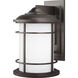 Lighthouse 1 Light 14.38 inch Burnished Bronze Outdoor Wall Lantern, Large