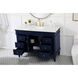 Lexington 48 X 21.5 X 35 inch Blue Vanity Sink Set