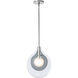 Art & Alchemy Veneto 1 Light 3.7 inch Sterling Pendant Ceiling Light