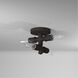 Wymer 4 Light 6.26 inch Matte Bronze Flush Mount Ceiling Light
