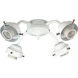 Universal LED White Fan Light Fitter, Shades Sold Separately