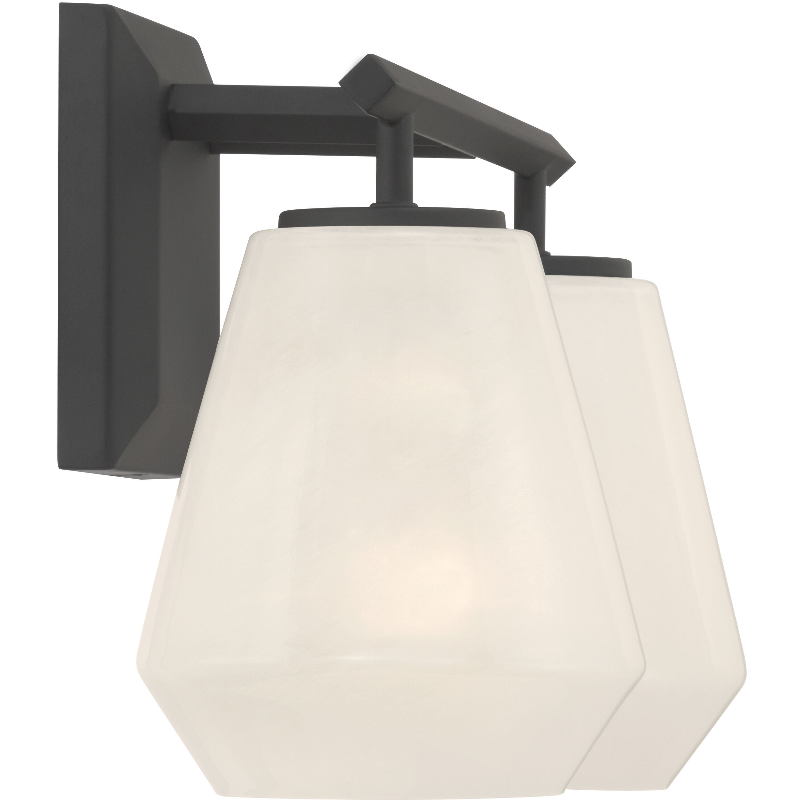 Siena 2 Light 14.25 inch Dark Matte Black Vanity Wall Light